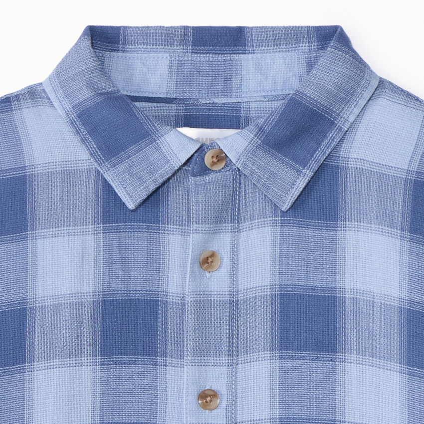 Chemise manches longues à carreaux pour garçon 