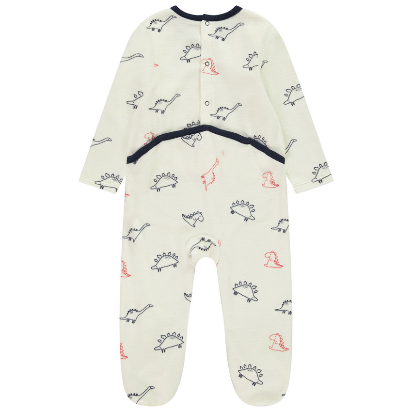 Lot de 2 dors-biens dino en velours pour bébé garçon avec ouvertures différentes selon l'âge 