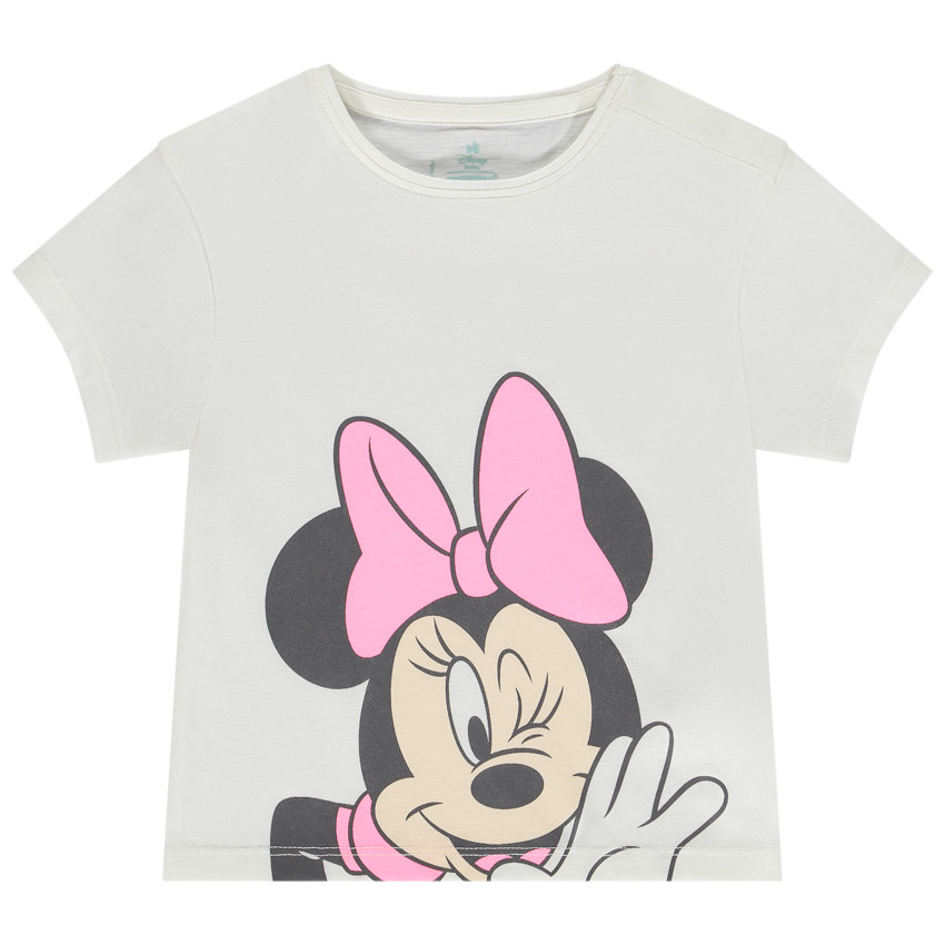 T-shirt manches courtes print Minnie Disney pour bébé fille 