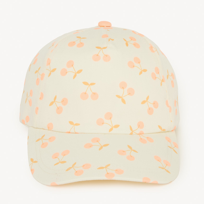 Casquette en twill motif cerise pour bébé fille 