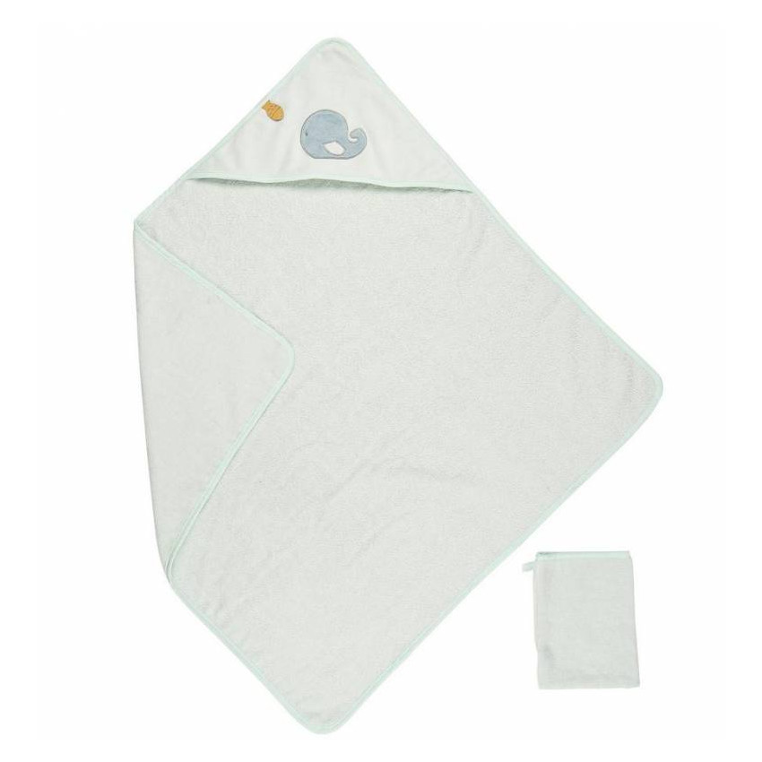 Set de bain Cape de bain + gant Roméo, Jules & Sally 