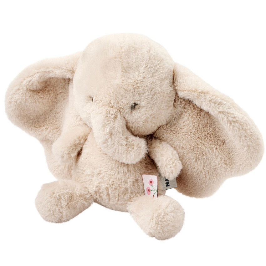 Peluche éléphant - Fanfan - Sable - 30 cm 