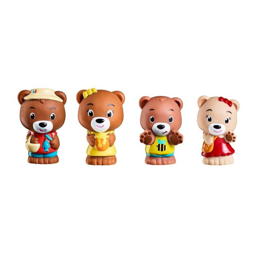 Lot de 4 personnages ours  
