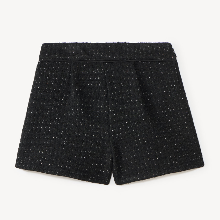 Short scintillant en maille fantaisie pour fille 