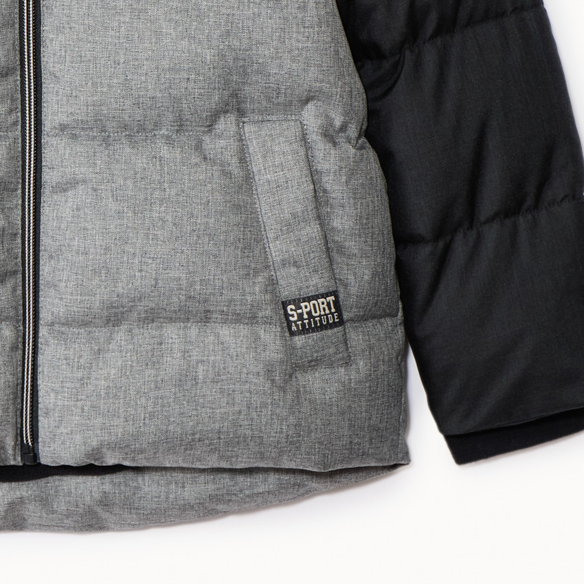 Doudoune bicolore doublée micropolaire pour garçon  