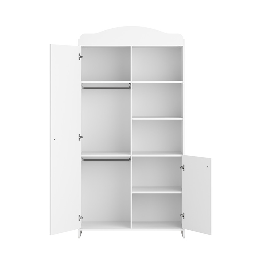Armoire 2 portes Megève blanc 