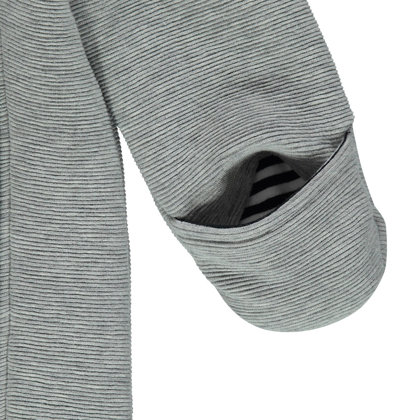 Combi-pilote en ottoman avec girafe brodée et oreilles cousues 