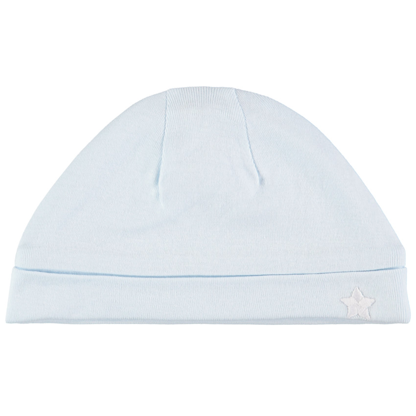 Bonnet en coton bio à motif brodé 