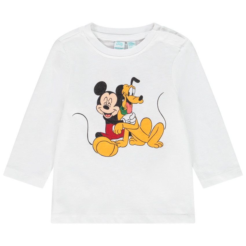 T-shirt manches longues print Mickey et Pluto Disney pour bébé garçon 