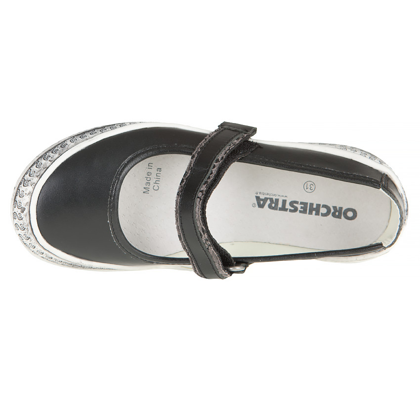 Babies noires à scratch et effet used 