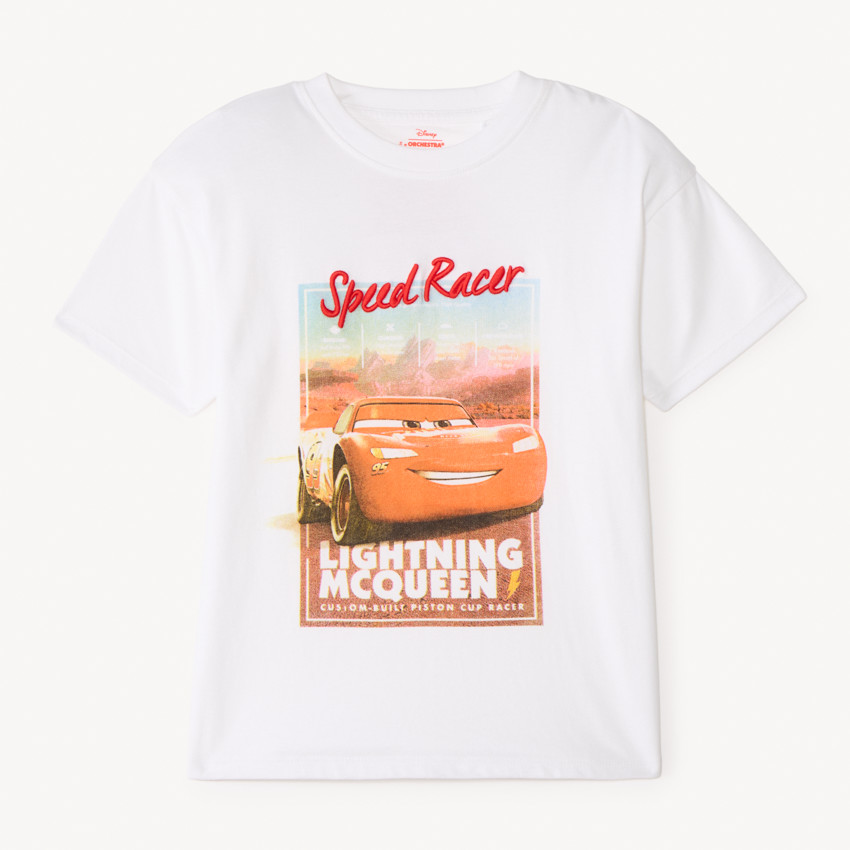 T-shirt manches courtes 1/2 oversize Flash McQueen Disney-Pixar pour garçon 