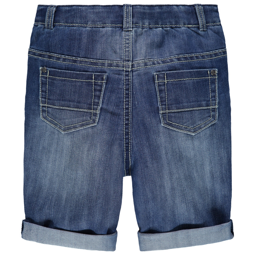 Bermuda en jean effet délavé pour bébé garçon 