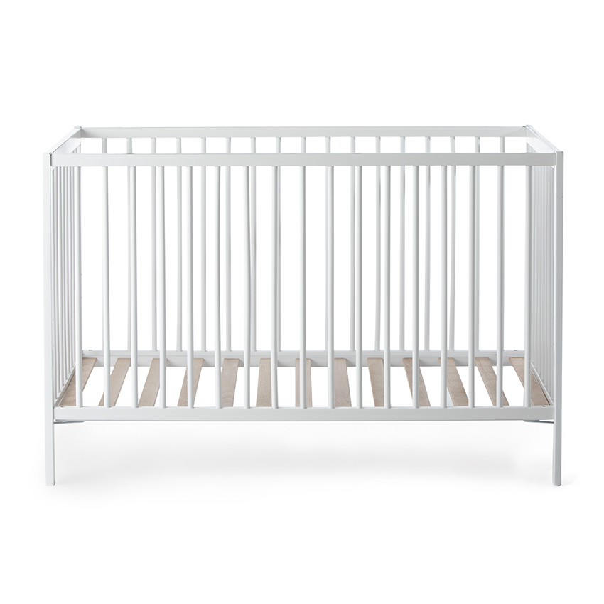 Lit en bois Tiny 60x120cm - Blanc