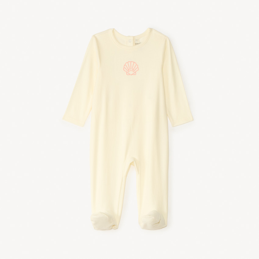 Dors-bien en jersey avec broderie pour bébé fille 