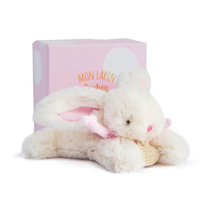 Peluche Lapin Bonbon 16 cm - Rose 
