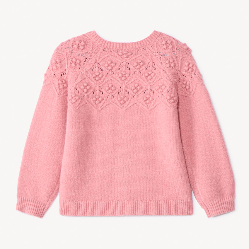 Gilet oversize en tricot fantaisie pour bébé fille 