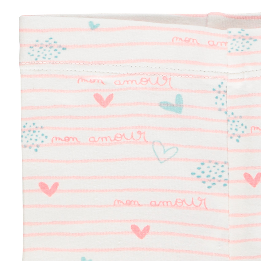 Ensemble 3 pièces motif lapins pour bébé fille 