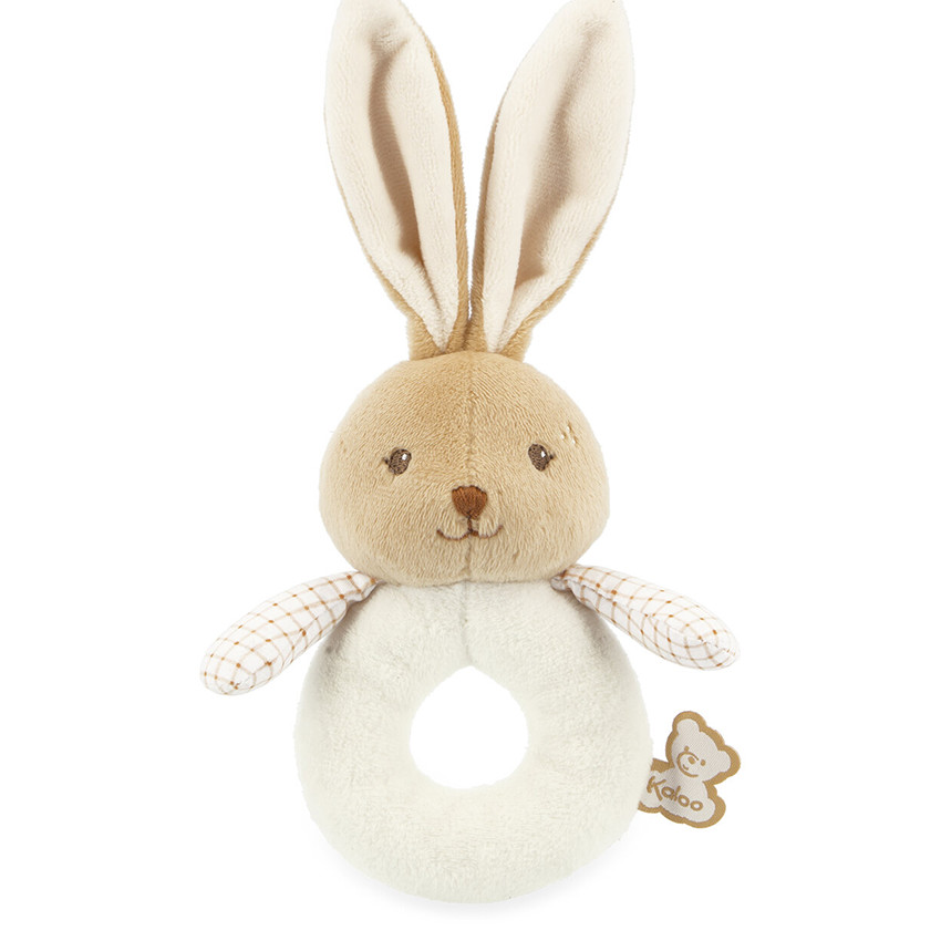 Hochet doudou Lapin Crème  
