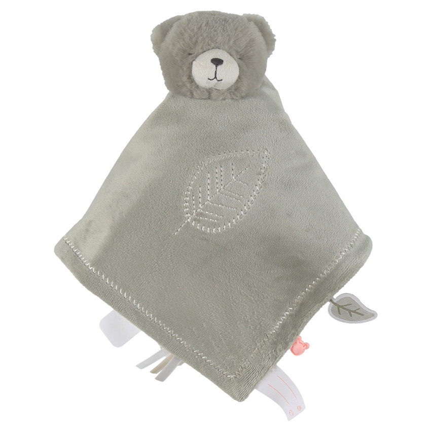 Doudou réversible Jour/Nuit Ours Orso Ecru 