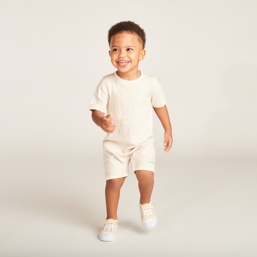 Combinaison courte print Lion pour bébé garçon 