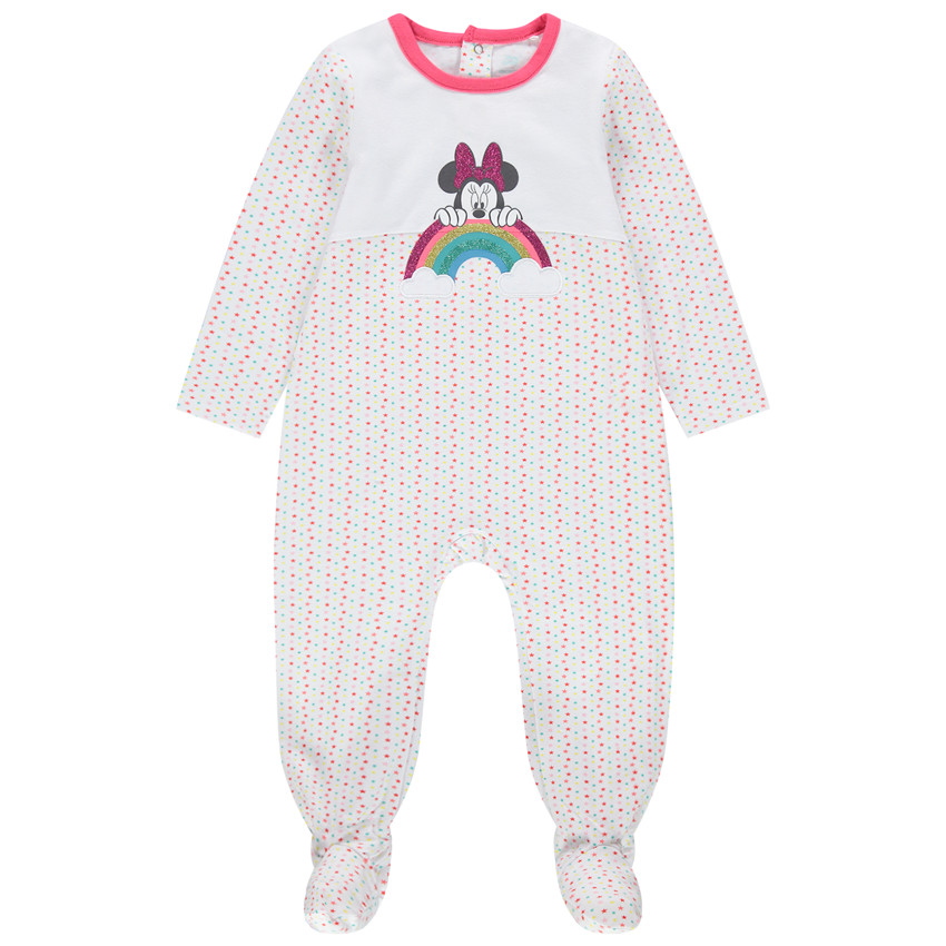 Dors-bien en jersey print Minnie à paillettes Disney 