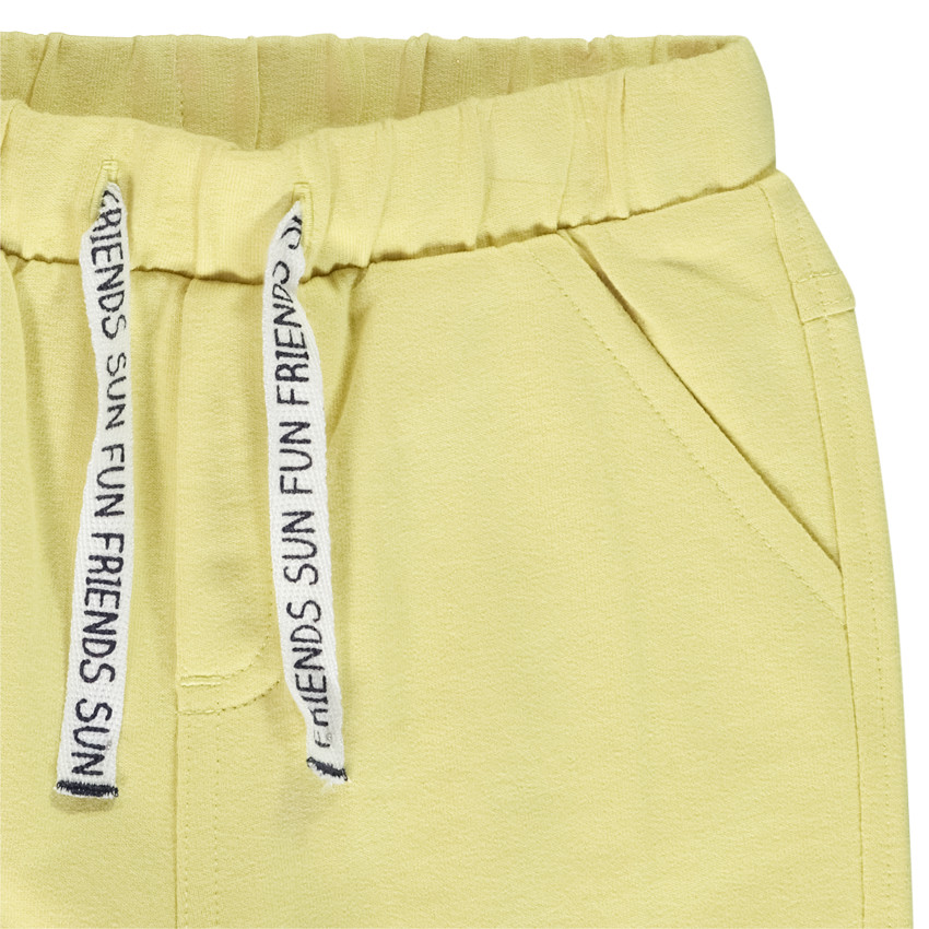 Bermuda en molleton uni pour bébé garçon 