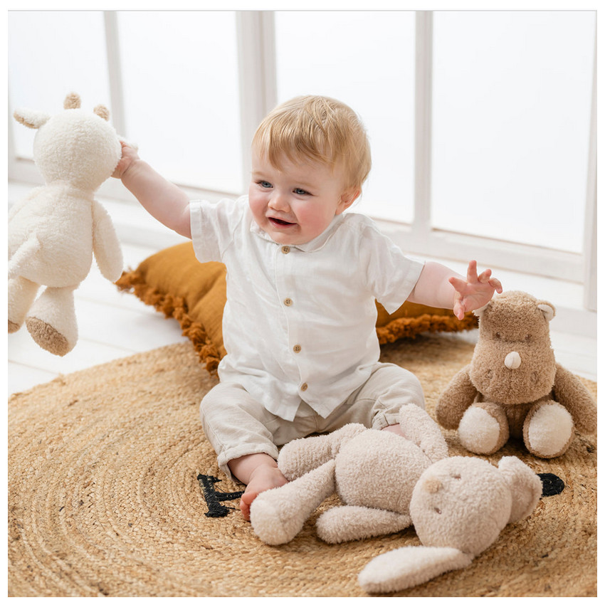 Peluche Lapin-Teddy 34cm 