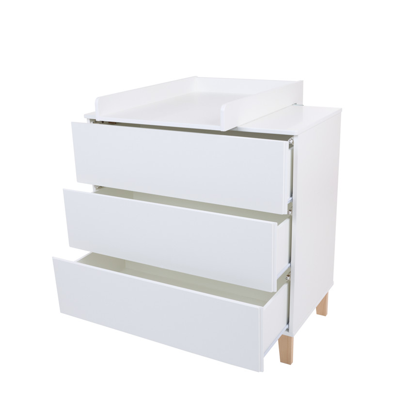Plan à langer blanc pour commode Noah/Charlie/Mae 