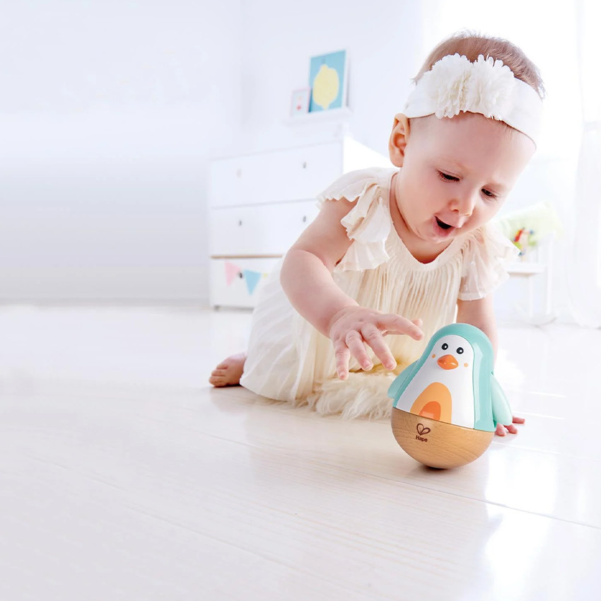 Pingouin culbuto turquoise  