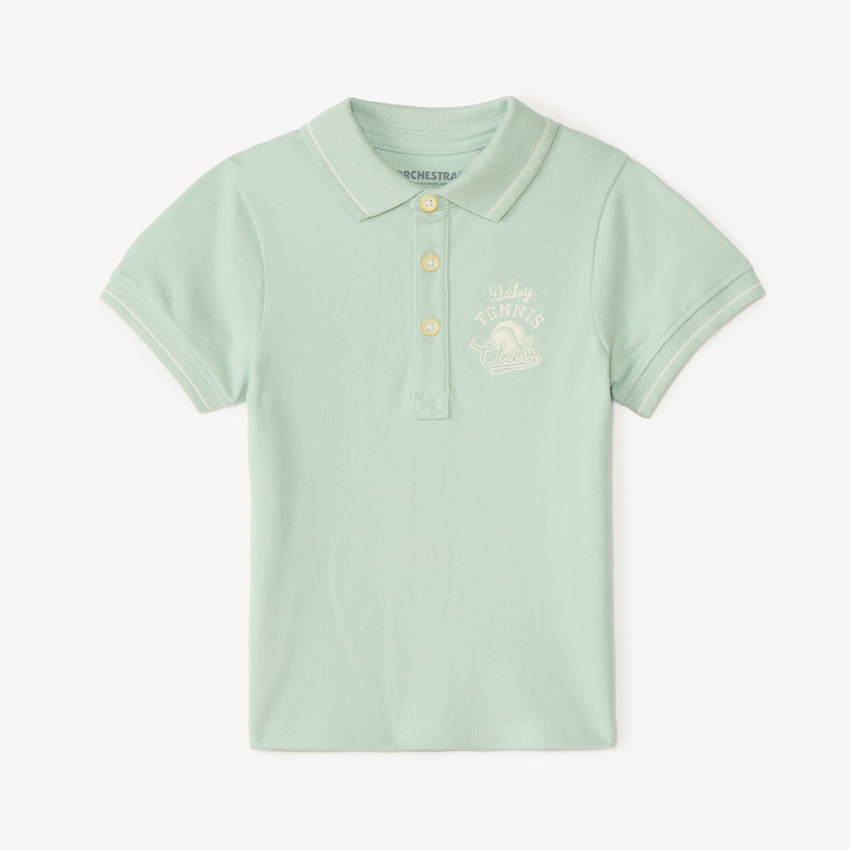 Polo manches courtes broderie tennis pour bébé garçon 