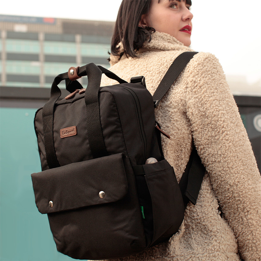 Sac à langer Georgi Eco convertible - Noir 