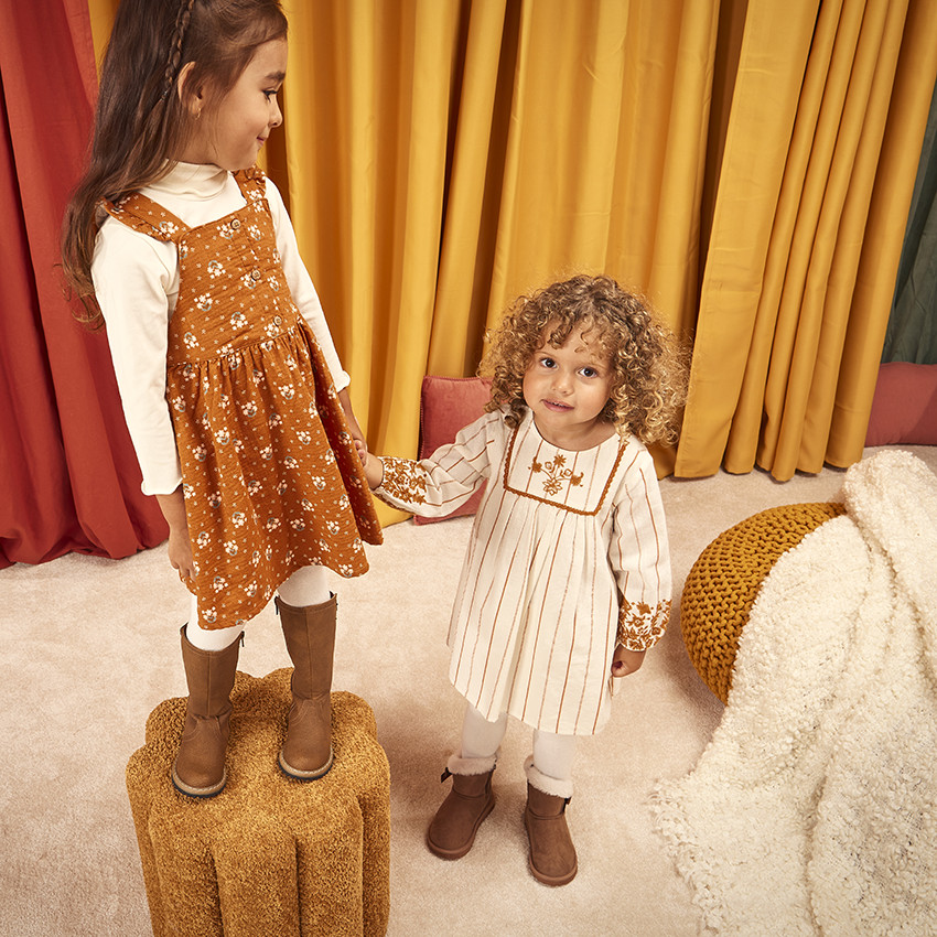 SFreeBo Robe Enfant Fille Licorne Robe Fille Été Manche Courte Arc-en-Ciel Imprimée Casual Licorne Papillon Brodé Coton Robe Fille 3-4 Ans