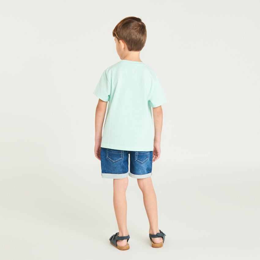 T-shirt manches courtes photoprint plage pour garçon 