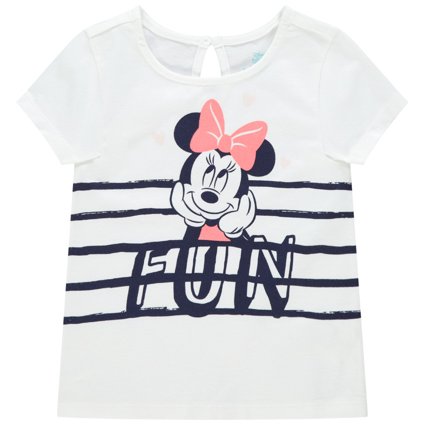 T-shirt manches courtes en coton print Minnie Disney
