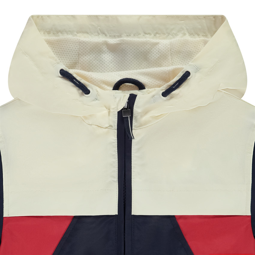 Coupe-vent retro à capuche pour garçon 