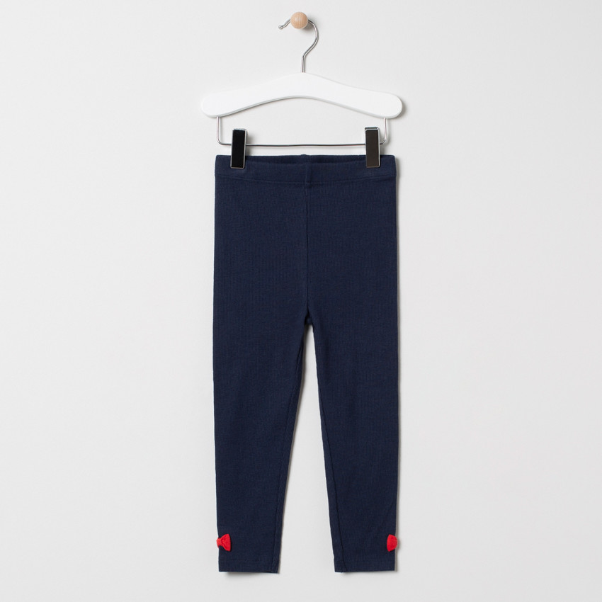 Ensemble avec tunique rayée et legging à noeuds 