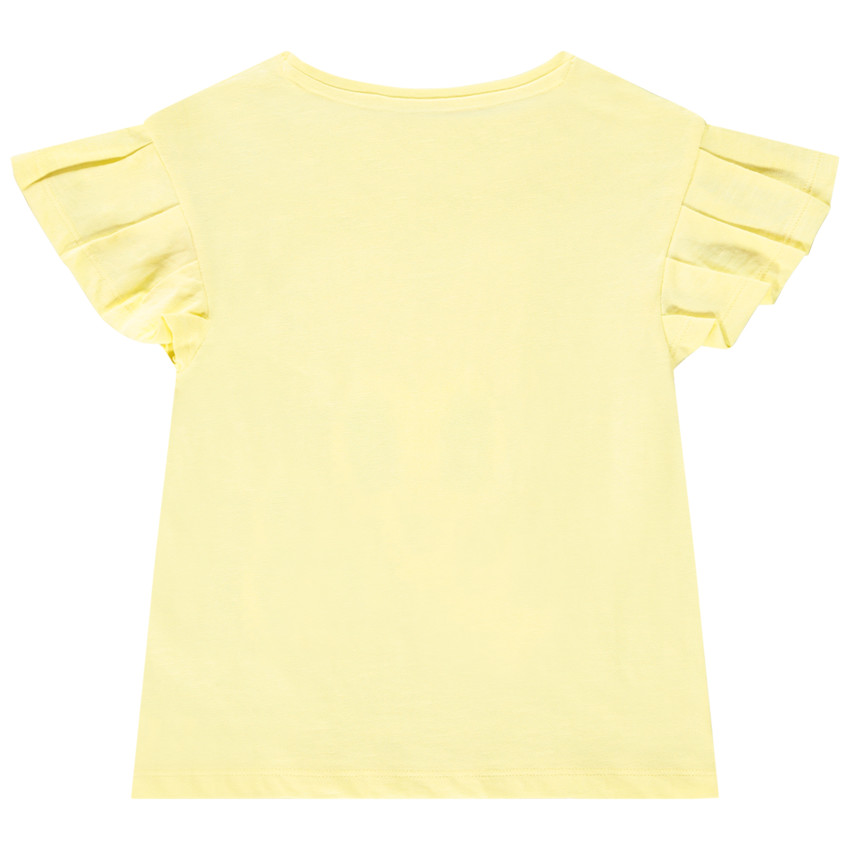 T-shirt manches courtes à volants avec sequins magiques Daisy Disney pour fille 