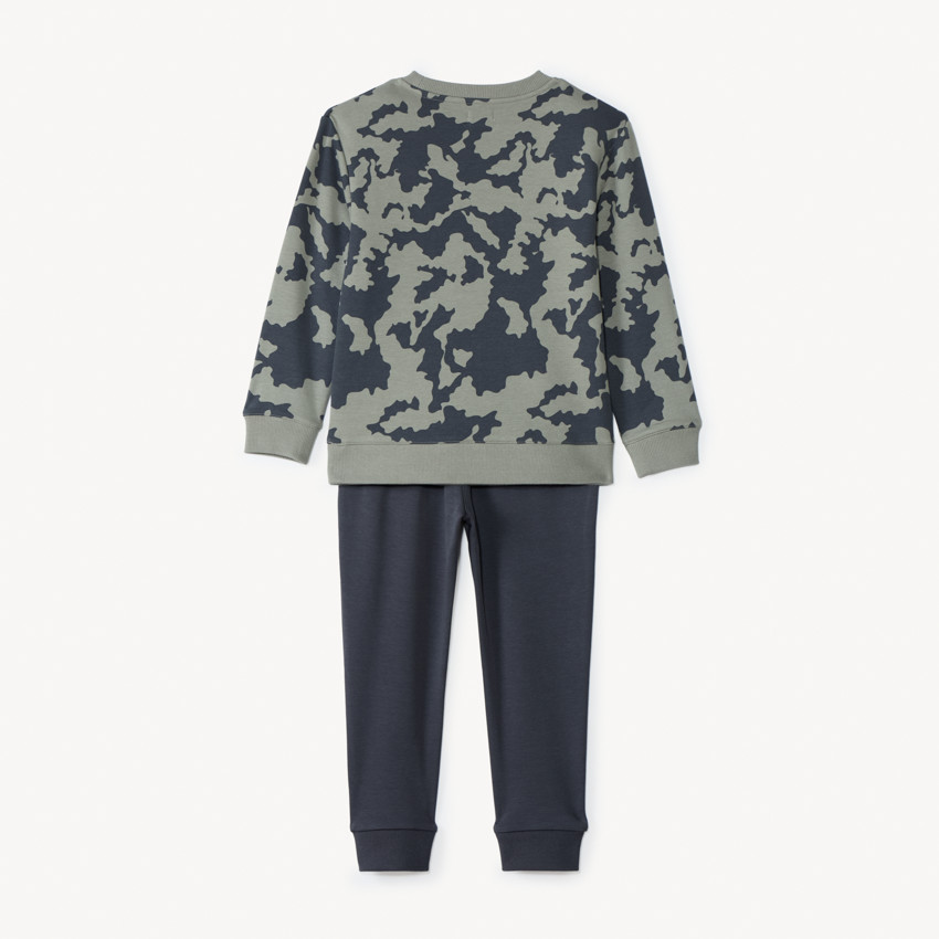 Ensemble jogging molleton motif ski pour garçon 