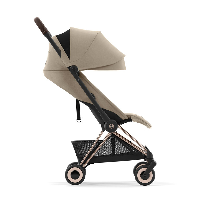 Poussette ultra-compacte Coya rosegold/cozy beige 