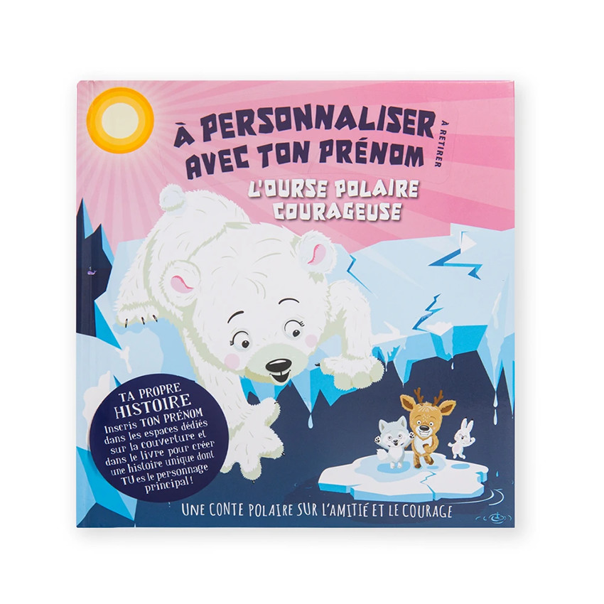 Livre personnalisable ourse polaire courageuse fille