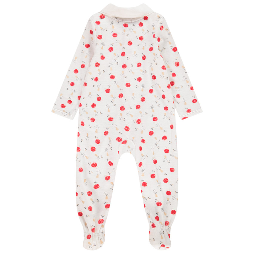 Dors-bien de Noël en velours pour bébé fille 