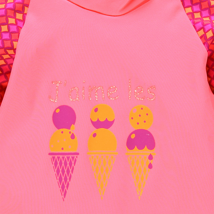 Maillot de bain tee-shirt et short anti UV du 12 mois au 10 ans 