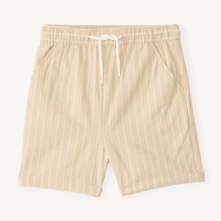 Bermuda en toile à rayures pour bébé garçon