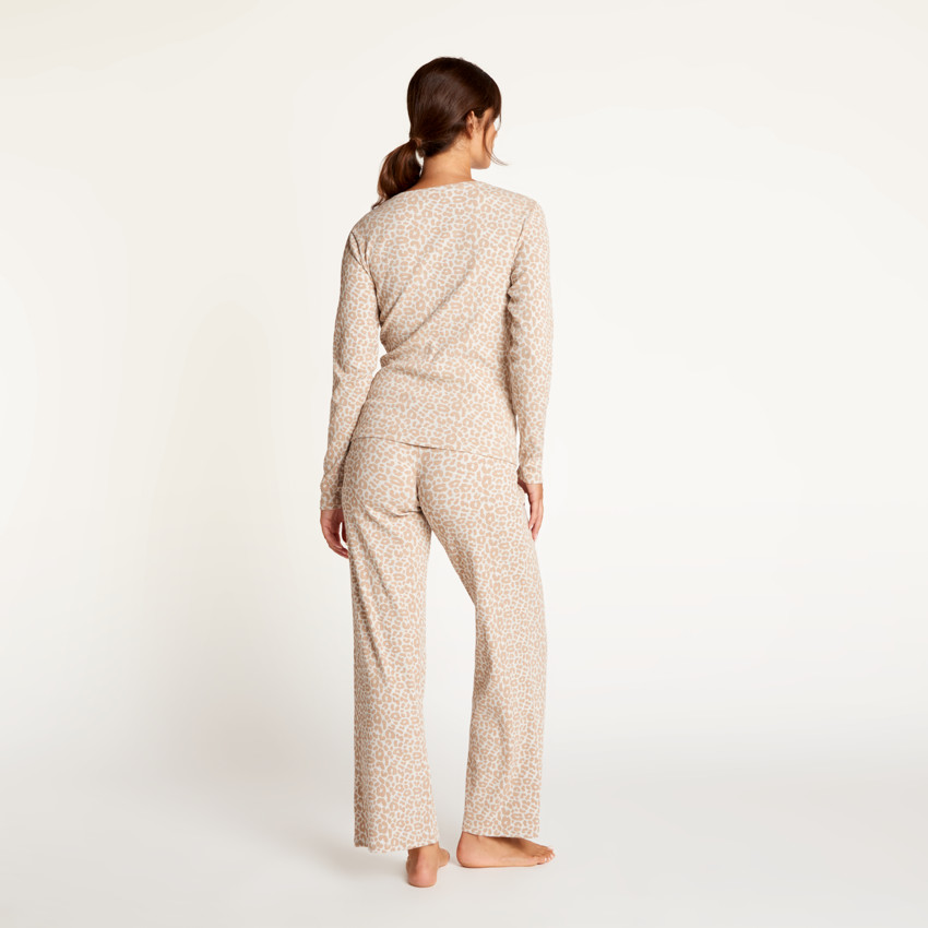 Ensemble pyjama maternité motif léopard 