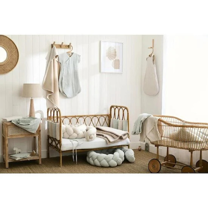 Tresse décorative ouatinée Soft Stripes Ecru Galet 