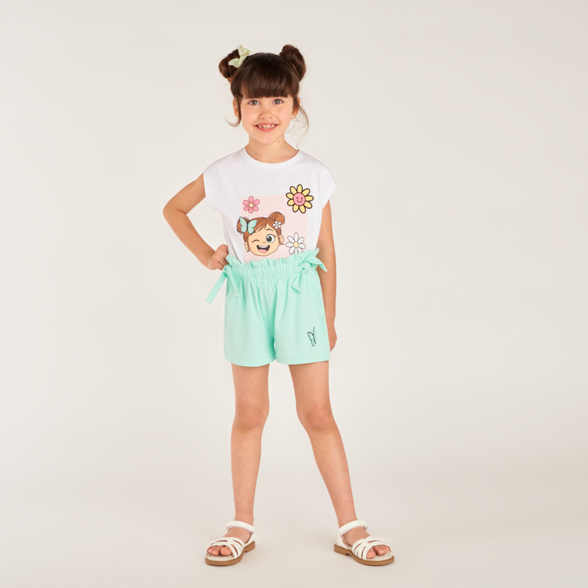 Ensemble 2 pièces t-shirt + short Billie Boo pour fille 