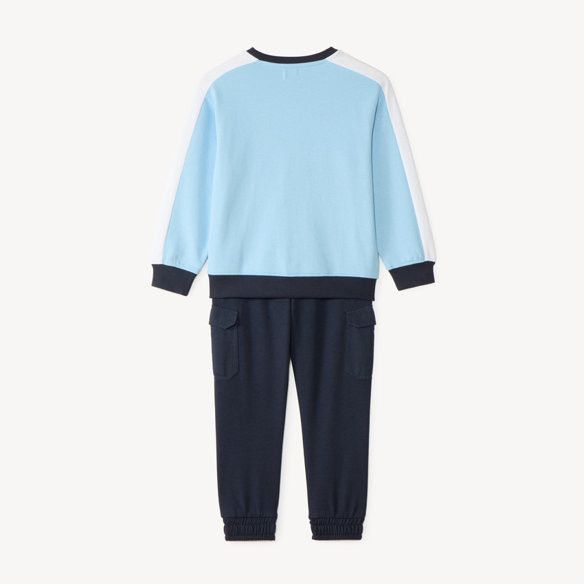 Ensemble de jogging sweat + pantalon print fantaisie pour garçon 