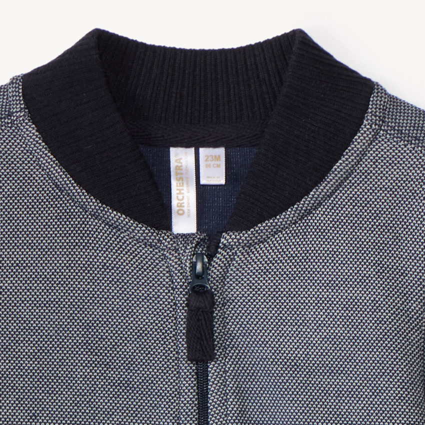 Gilet en maille piqué à col Teddy pour bébé garçon 