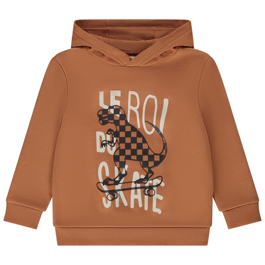 Sweat à capuche molletonné print fantaisie pour garçon