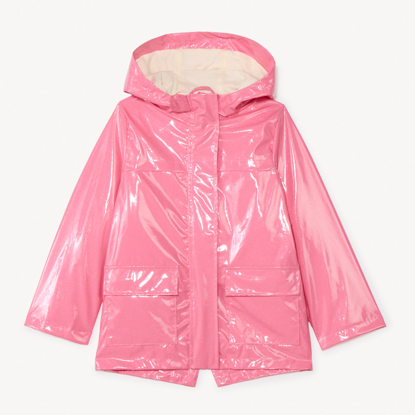 Parka gomme à capuche iridescente pour fille 